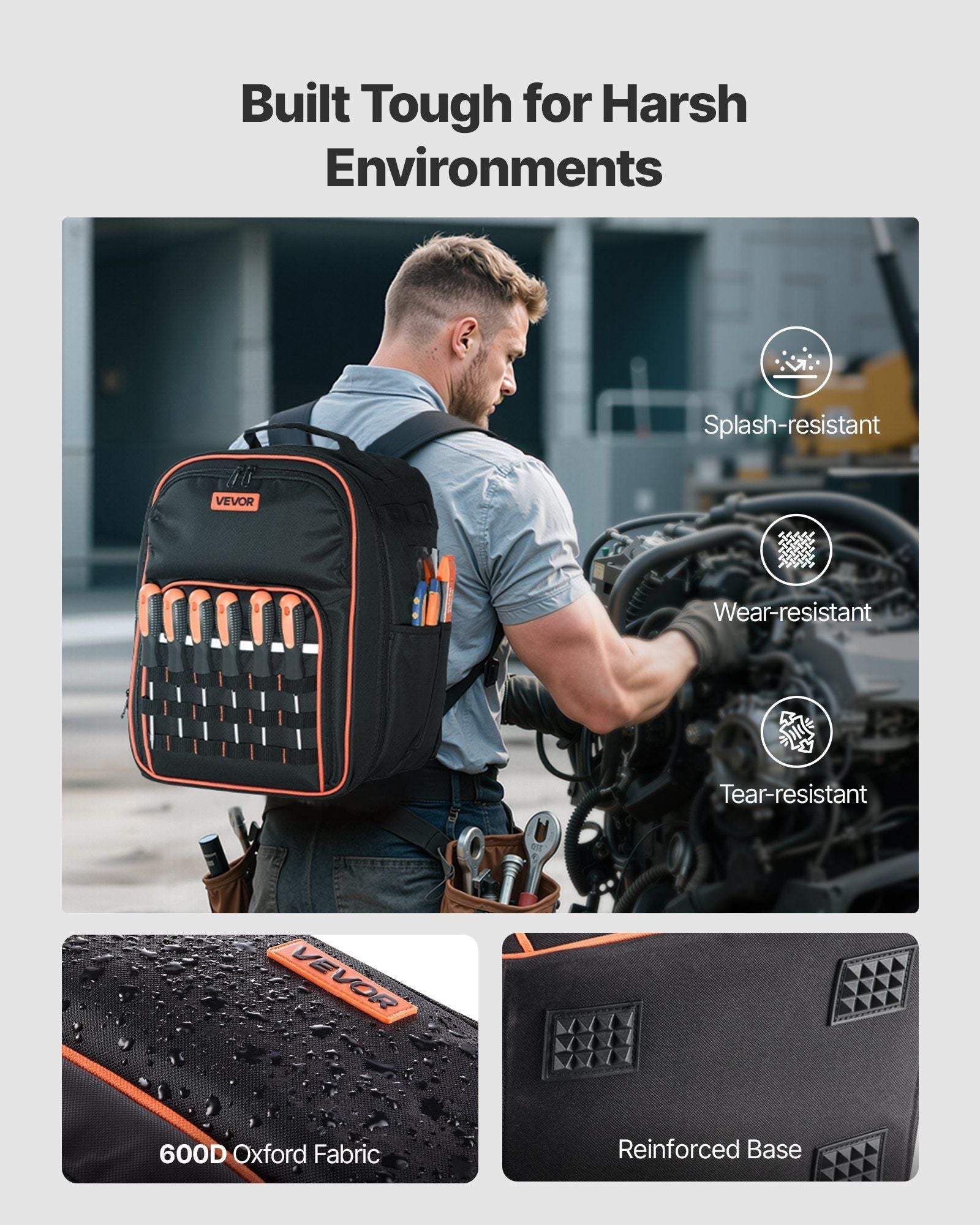 “Built for the Grind: Trade Hustle’s 49 - Pocket Tool Backpack”DobaTRADE HUSTLE HQ"keywords":197988530459