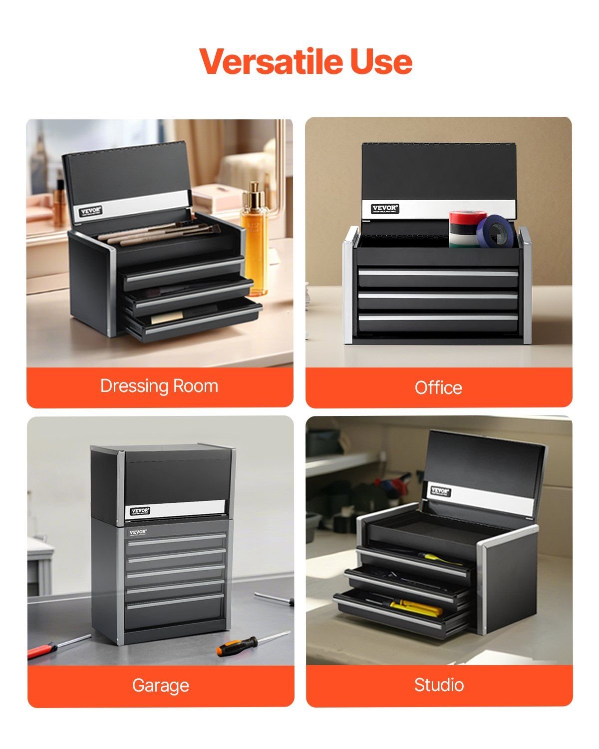 ⚡ Mini Tank: 3 - Drawer Steel Toolbox Built for the Grind.DobaTRADE HUSTLE HQ"keywords":197988652779