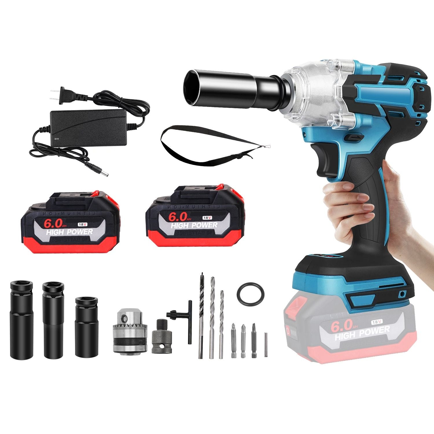 “Power in Your Palm: Trade Hustle’s 3 - in - 1 Cordless Drill + Impact Wrench”DobaTRADE HUSTLE HQ"keywords":