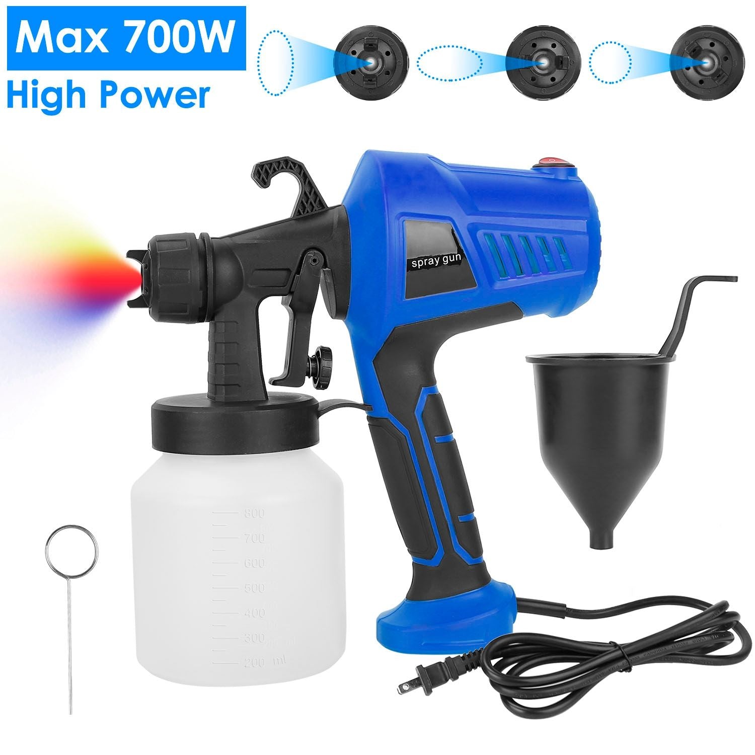 "Professional 700W HVLP Electric Paint Sprayer Gun for Walls, Fences & Home DIY Projects"DobaTRADE HUSTLE HQ"keywords":