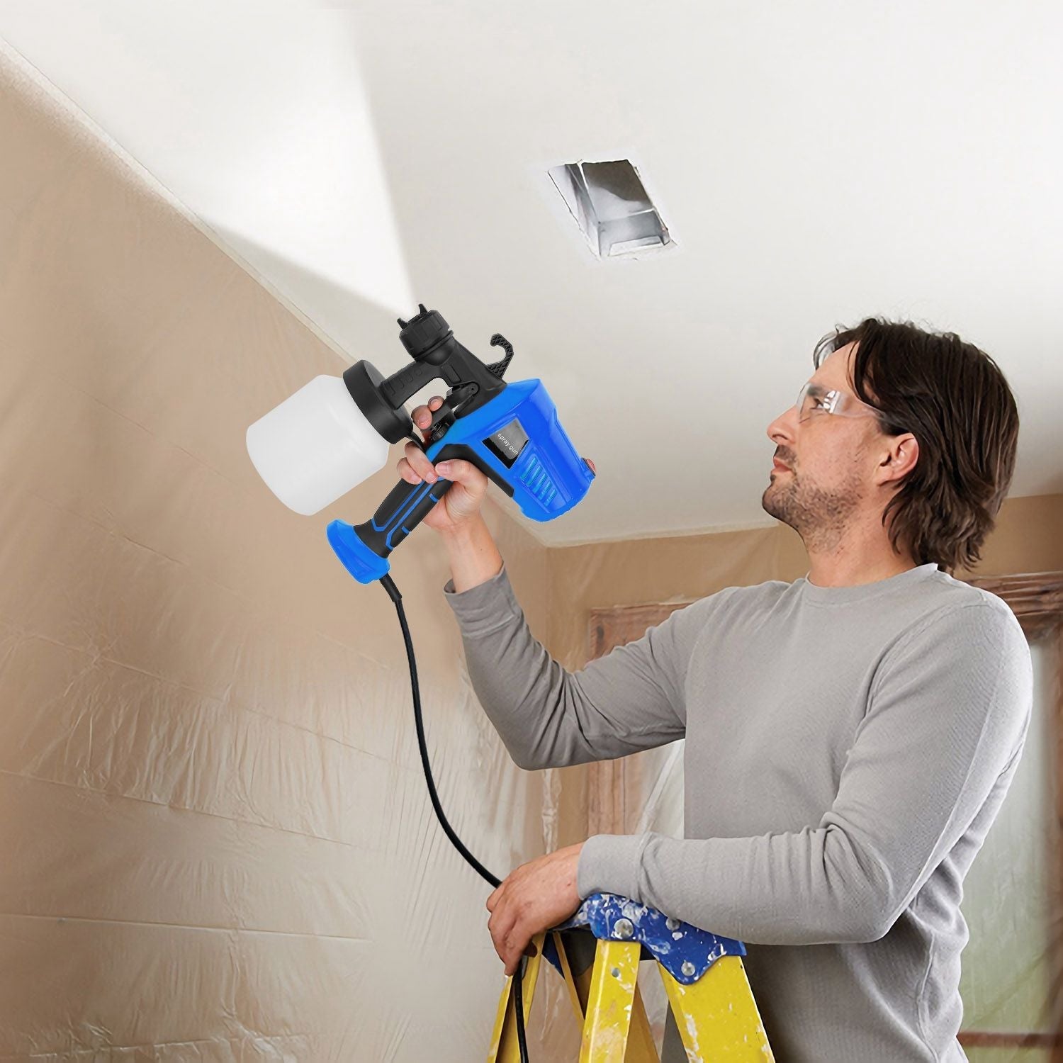 "Professional 700W HVLP Electric Paint Sprayer Gun for Walls, Fences & Home DIY Projects"DobaTRADE HUSTLE HQ"keywords":