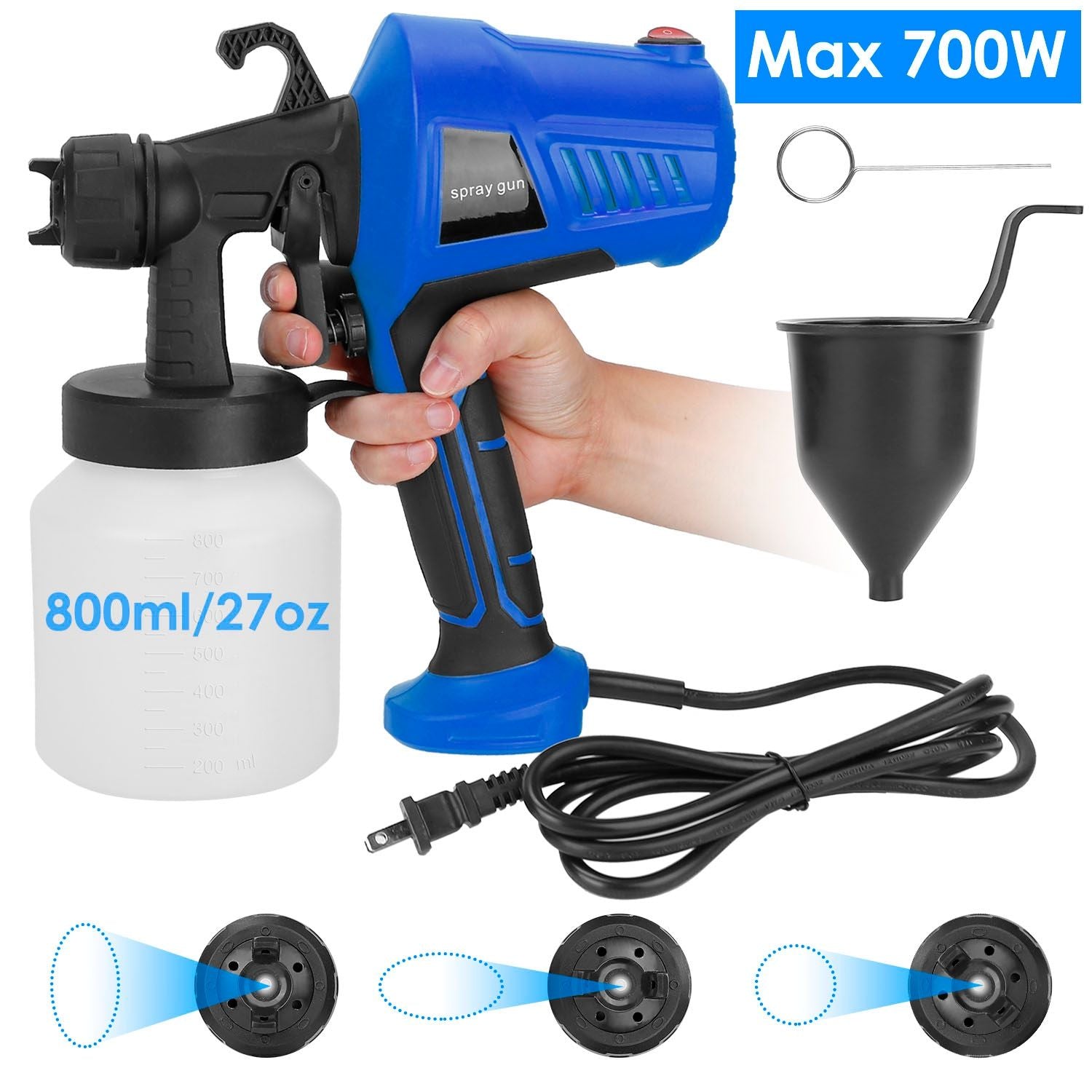 "Professional 700W HVLP Electric Paint Sprayer Gun for Walls, Fences & Home DIY Projects"DobaTRADE HUSTLE HQ"keywords":