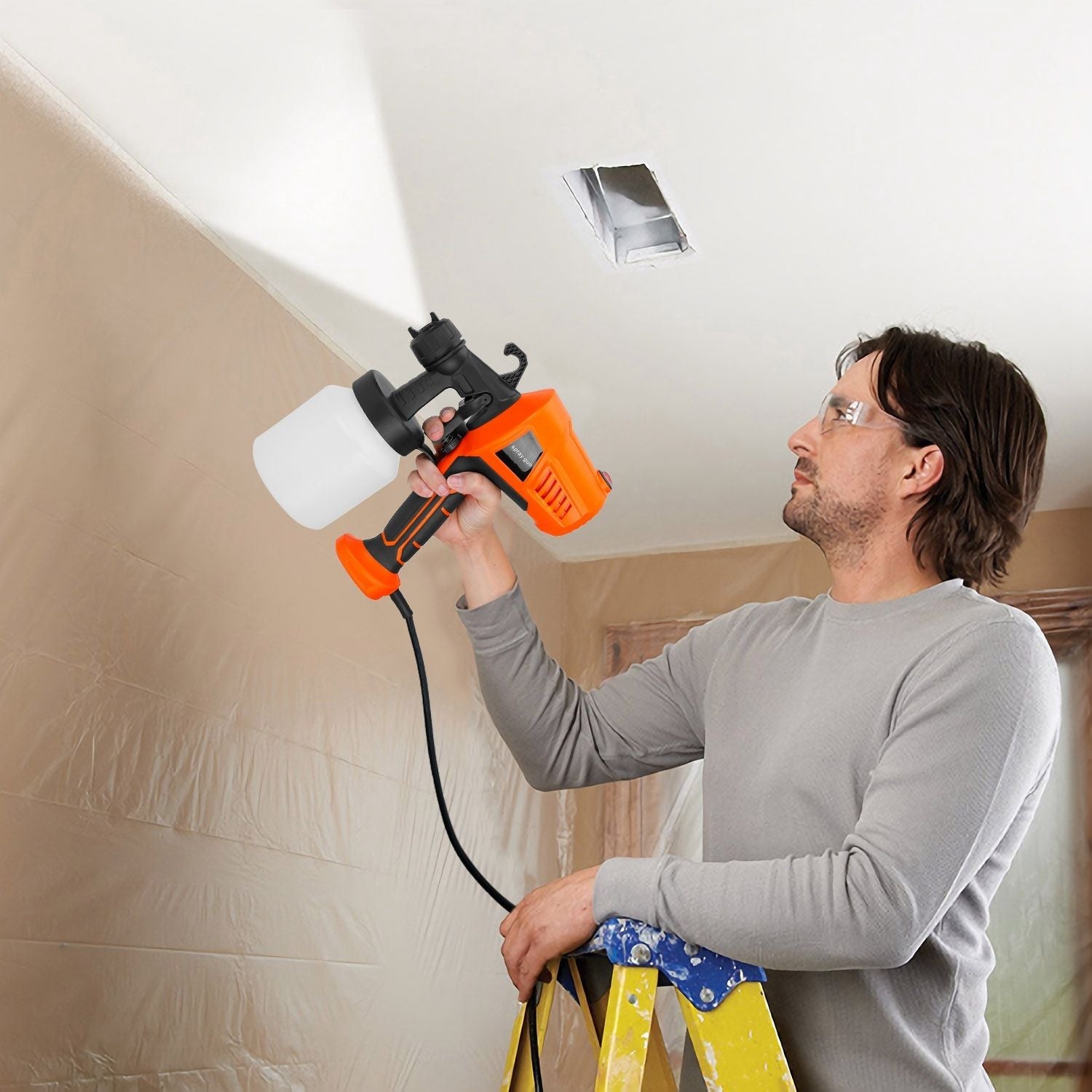 "Professional 700W HVLP Electric Paint Sprayer Gun for Walls, Fences & Home DIY Projects"DobaTRADE HUSTLE HQ"keywords":